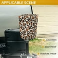 thumbnail image 3 of Yuyamidu Brown Leopard Print Electric Tongue Jack Cover Universal Camper Jack Cover Protector for Outside Protection Trailer RV Electric Jack Cover with Tight Belt, 3 of 7