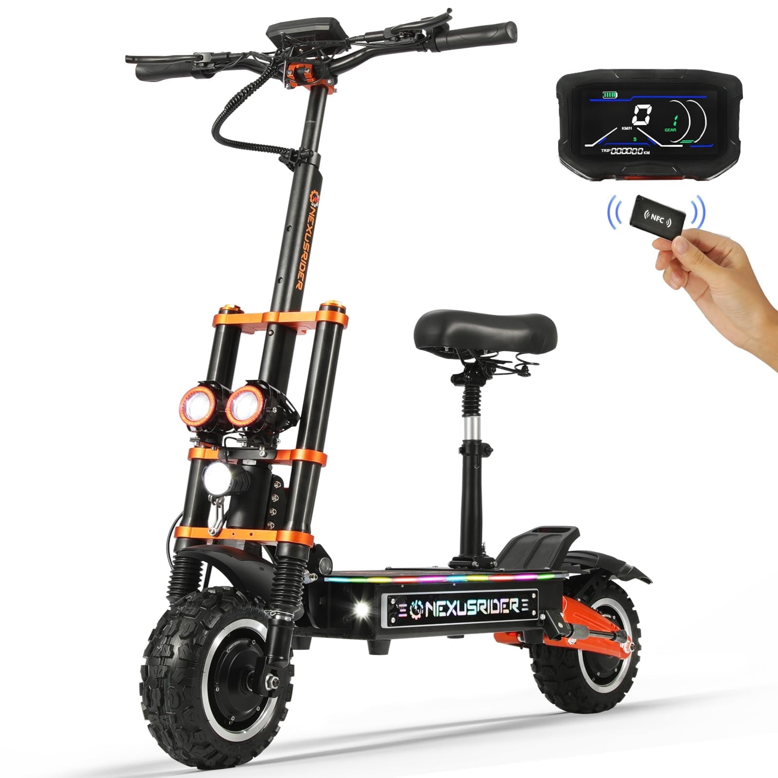 その他 ELECTRIC JU JU NATION JUEXING 72V 6000W E-Scooter, 45-50 MPH, 50 Miles Range, Off-Road