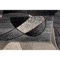 thumbnail image 2 of MDA Rug Imports Rhodes Collection Abstract Designed Area Rug Grey/Anthracite 2'1'' X 3'3'' 2' x 3' Kitchen,Bathroom,Entryway Rectangle, 2 of 5