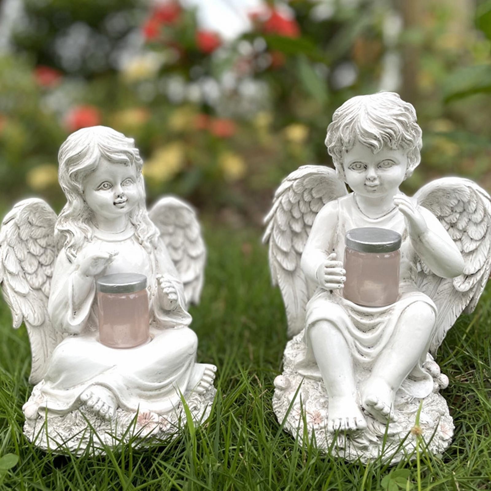 Clearance!Egooesam Decorative Lights Solar Light Craft Garden Light Delicate Angel Garden Decor Angel Statue Garden Decor Angel Statue Light Novel Angel Lamp Creative Angel Sculpture