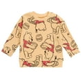 thumbnail image 4 of Disney Winnie the Pooh Waffle Knit Drop Shoulder Sweatshirt and Jogger Pants Set Newborn to Toddler, 4 of 5
