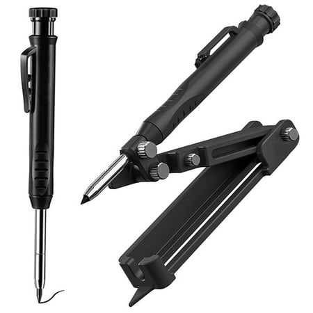 

Eummy Scribing Tool Adjustable High Precision Construction Pencil Foldable Scribe Gauge Portable Scriber Line Maker Measuring Tool with Pencil Carpenter Woodworking Tools