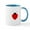 White/Blue Inside, variant on CafePress - LADY BUG HEART Mugs - 11 oz Ceramic Mug - Novelty Coffee Tea Cup