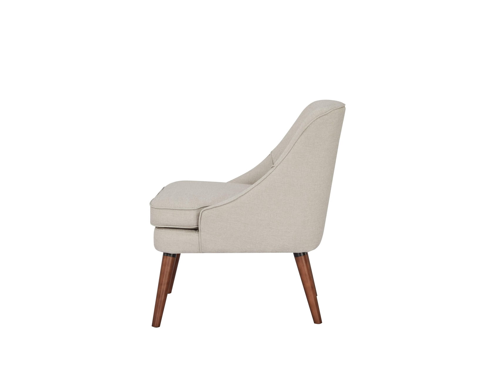 A&D Home Dana Linen Accent Chair, Beige