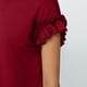 thumbnail image 4 of Blusas para mujer,Top de encaje para mujer, manga corta, cuello redondo, mezcla de nailon y elastano, ropa informal para el hogar, sopatenor, 4 of 8