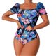 thumbnail image 1 of MKLEKYY Trajes De Baño Mujer Curvy Women Fashion Swimsuit Printed Flower Triangle Bikini Strap Sexy Swimsuit, 1 of 6