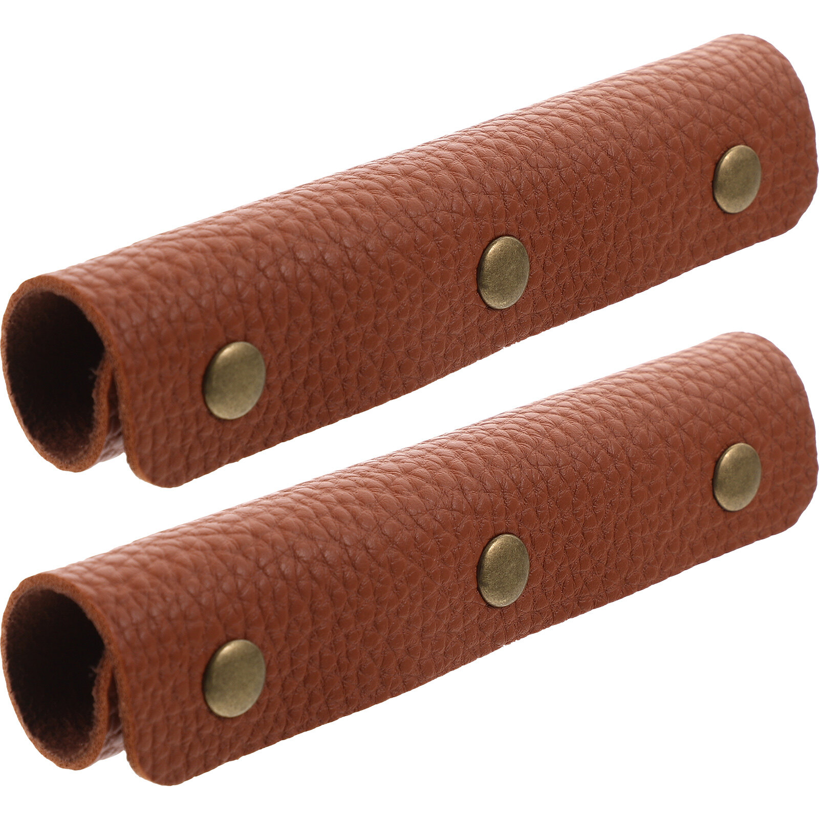 2Pcs Bag Handle Wrap Handbag Handle Cover PU Leather Sleeve Bag