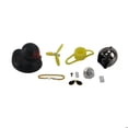 thumbnail image 4 of Pato Decorativo Negro Con Casco Cromado Plateado, 4 of 4