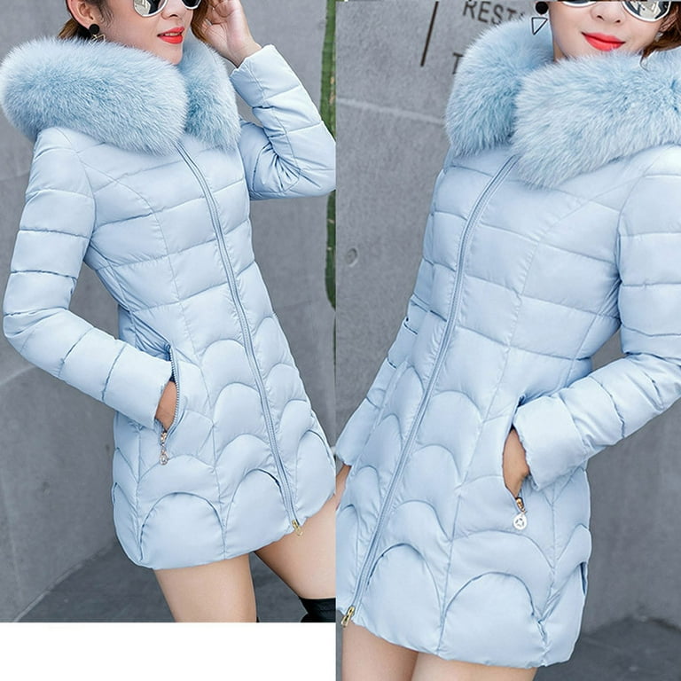 Hvyesh Women Puffer Jacket 2025 Winter Thicken Zipper Puffer