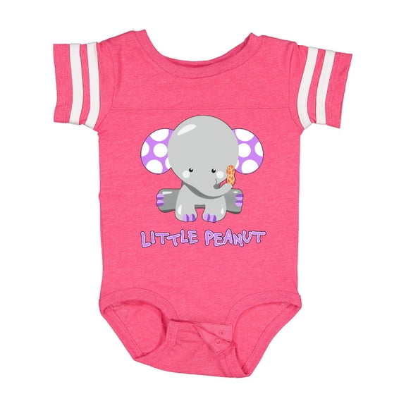 Inktastic Little Peanut Cute Baby Elephant Boys or Girls Baby Bodysuit
