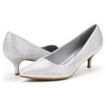 thumbnail image 5 of Dream Pairs Women's Low Heel D'Orsay Pointed Toe Pump Shoes Wedding Party Shoes, 5 of 7