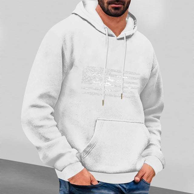 Styesk Sweatshirts pour Hommes Imprimé Décontracté à Capuche Manches Longues