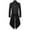 Black, variant on Kiplyki Clothes Men's Coat Medieval Standing Collar Court Clothing High Collar Swallowtail Slim Fit Coat