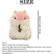 thumbnail image 3 of Animales de peluche de hámster de 9 pulgadas, juguete de hámster kawaii para niños, niñas, color rosa, 3 of 4