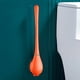 thumbnail image 4 of Cepillo de cerdas de inodoro de silicona flexible sin perforaciones para baño naranja 5 piezas, 4 of 8
