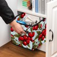 thumbnail image 5 of Cherry Foldable Cube Organizer with Handle, 10.8"x10.5"x10.6", Large Capacity Storage Bins Organizer Bins Toy Box, 5 of 6