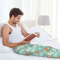 thumbnail image 5 of Logiee Cute Sloth on Floral Tree Print Pajama Pants for Men,Men’s Pajama Bottoms,Mens PJ Pants with Pockets & Button Fly-Large, 5 of 6