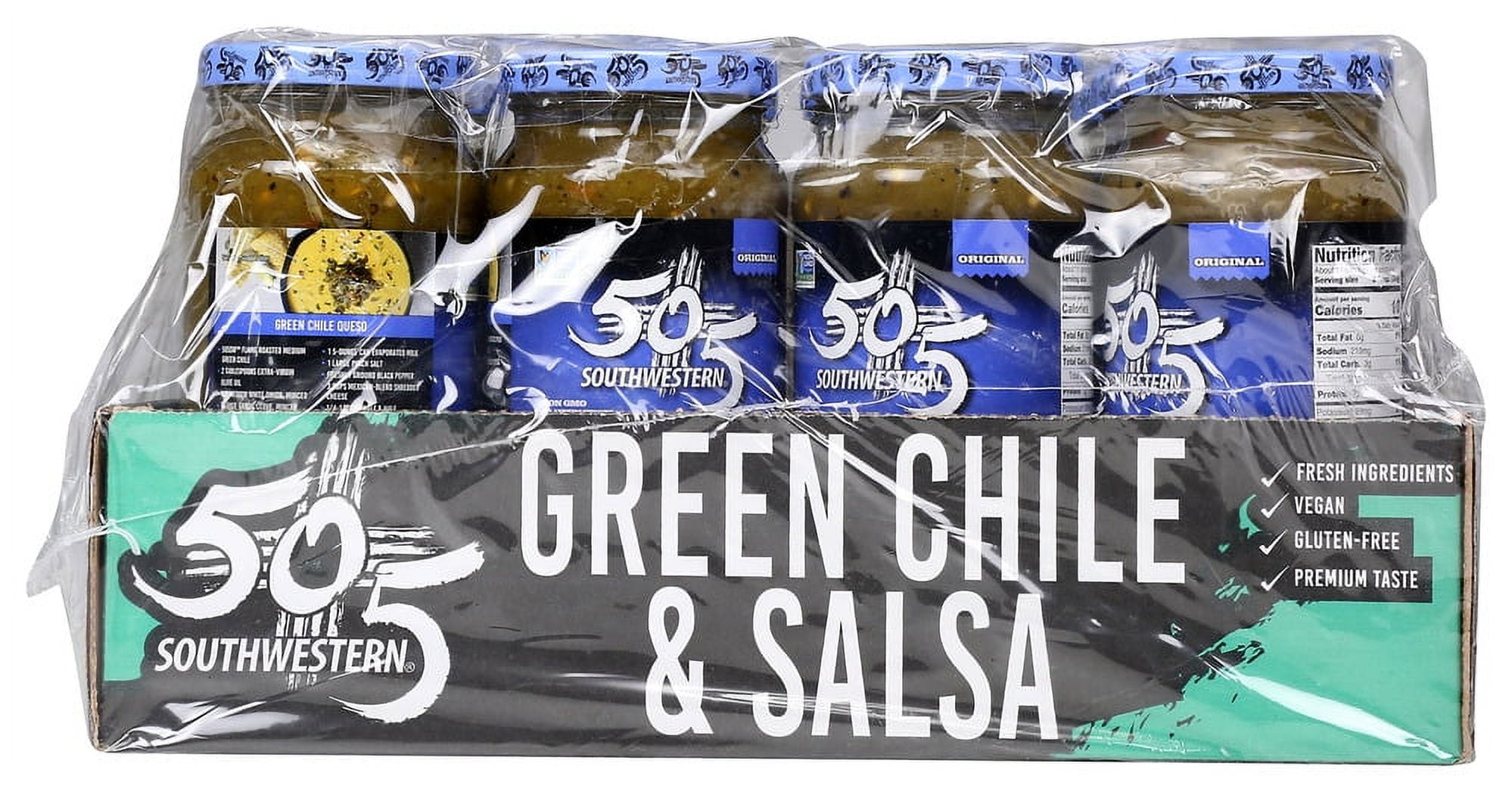 (12 pack) 505 Southwestern Flame-Roasted Hatch Green Chiles, 16 oz, Gluten-Free, All-Natural