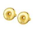 thumbnail image 4 of Pendientes traseros Yinane de oro 6 mm para mujer accesorios de joyería DIY, 4 of 8