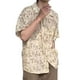 thumbnail image 3 of Camisas casuales con botones para hombre, blusas de verano con estampado floral de manga corta para hombre, blusas para hombre diseñadas meticulosamente, 3 of 9