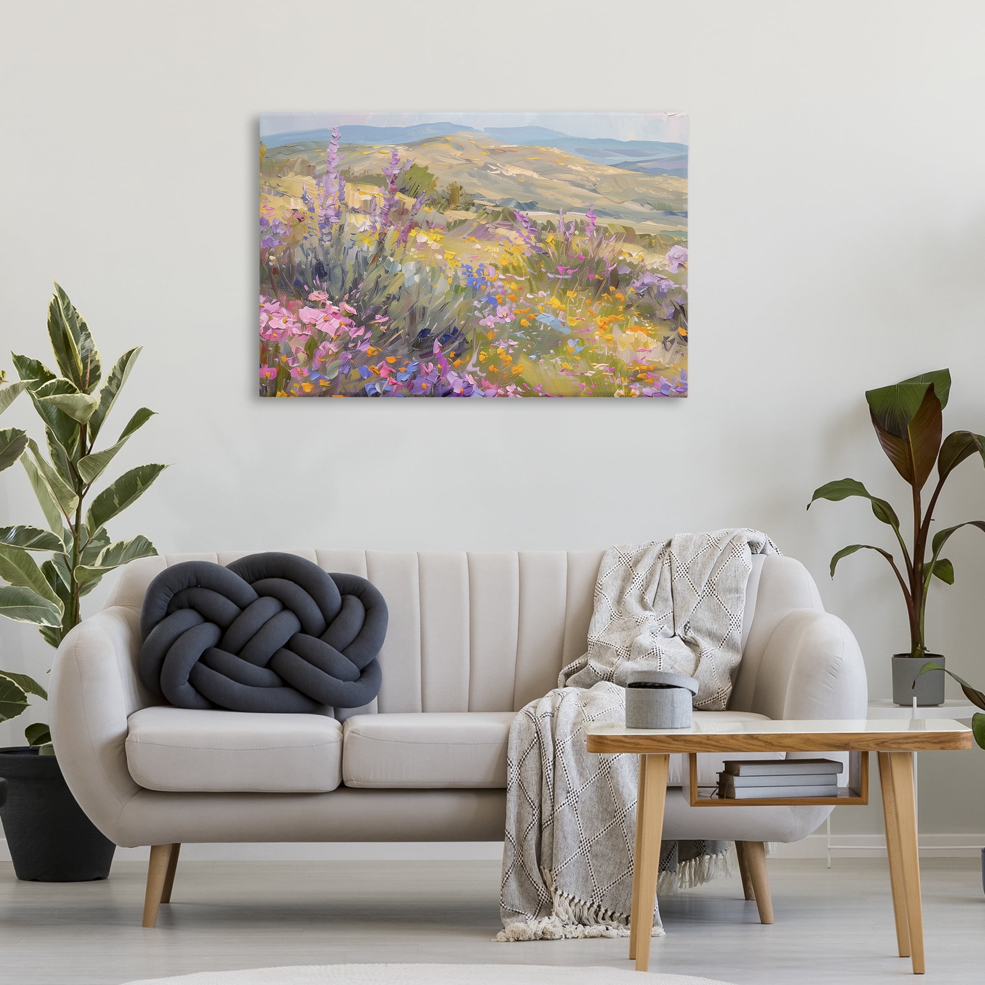 Stupell Industries High Desert Flowers Landscape & Nature Painting Wrapped Canvas Art Print Wall Art, 36 x 24