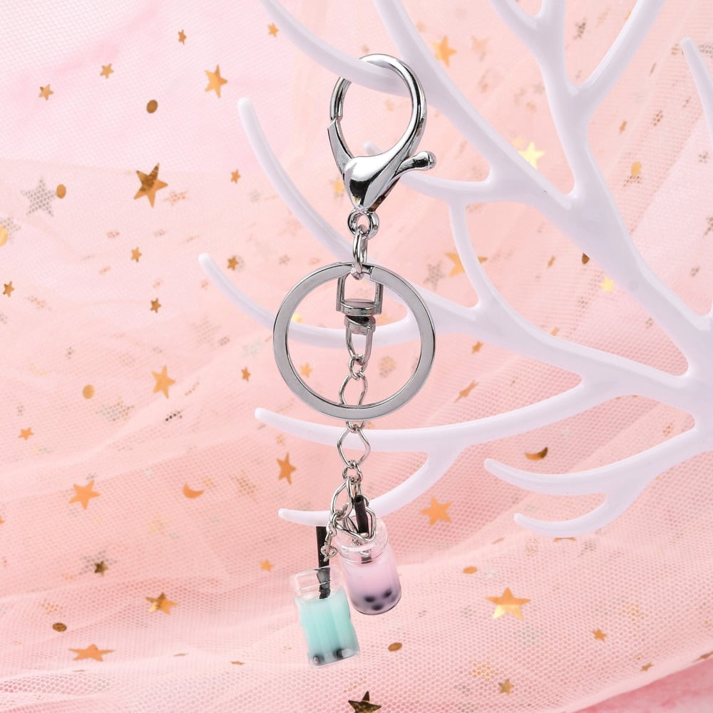 100pc Iron Alloy Lobster Claw Clasp Keychain Platinum 68x30mm