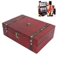 thumbnail image 4 of Wooden Storage Box, Multifunctional Rectangle Design Cosmetic Organizer Decorative Classic  For Home Beauty Salon, 4 of 8