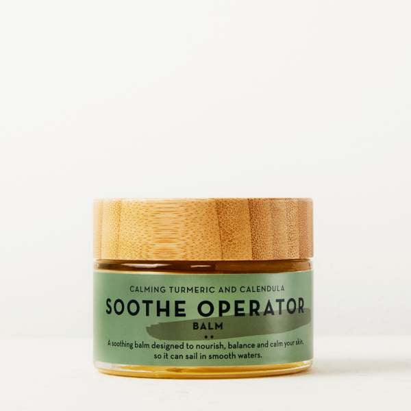 The Organic Skin Co Soothe Operator Calming Turmeric and Calendula Face Balm Moisturizer, 1.7 fl oz