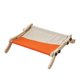 thumbnail image 5 of Hamaca para gato con ventana para gato, duradera con marco de madera, cama para gato que ahorra espacio, salón para gatito, gato, siesta, tomar el sol gris naranja, 5 of 9