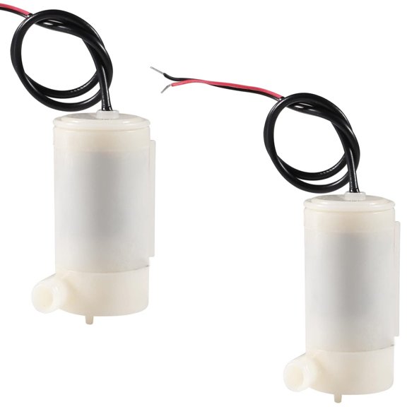 2PCS DC 3‑5V Micro Submersible Mini Water Pump, 100L/H Low Noise Small Submersible Pump for Aquarium Fountain Pond,White