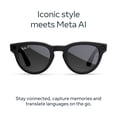 thumbnail image 3 of Ray-Ban Meta (Gen 2), Headliner, Matte Black, Polarized Gradient Graphite Lenses | Smart AI Glasses, 3 of 8