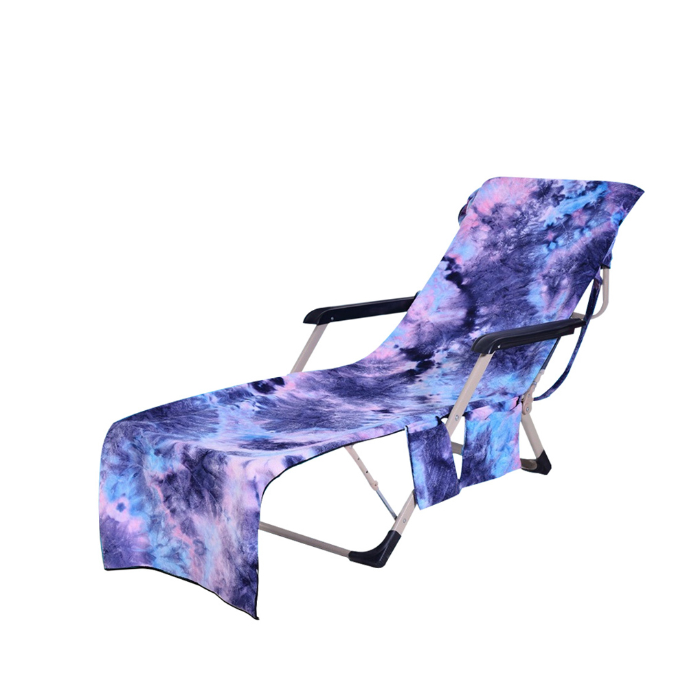 HOTBEST Beach Lounge Chair Cover Towel for Holiday Garden Lounge with