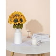 thumbnail image 7 of 12 Pcs Artificial Fake Sunflowers with Long Stems for Outdoor, 18" Silk Faux Plants Sunflowers Bulk for Outdoors Planters, Home Living Room Office Garden Wedding Party Decorations (Gold), 7 of 7