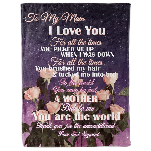 Gifts for Mom, Birthday Gifts for Mom, Flannel Fleece Blanket for Mother's Day Gift from Daughter Son, 50"×60"