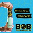 thumbnail image 3 of BOB THE COOLER CO - 12oz "Bob's Chillin" Double Wall Vacuum Insulated Slim Can Cooler, Stainless Steel Can Cooler for Camping Beverages, Drink, Beer, Beach & More, 3 of 9