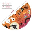 thumbnail image 5 of Kll 36" Christmas Tree Skirt Happy Halloween 4 Xmas Tree Skirts Mat For New Year Xmas Holiday Party Indoor Outdoor Home Decoration, 5 of 9
