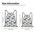 thumbnail image 4 of Drawstring Backpack - Tractor and Dumper Splash Proof Small Drawstring Gym Bag for Women Men, Cinch Sports String Bag Backpack for Travel Swimming Beach, 4 of 8