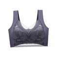 thumbnail image 1 of Ropa interior cómoda con tirantes anchos y sin aros para mujer, ideal para fiestas. Gris Hierro 3L 85BCD, 1 of 9
