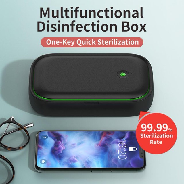 Caja de limpieza UV Box Multifuncional Joyería de joyería de joyería de joyería para la protección de la cocina doméstica