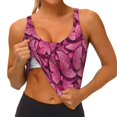 thumbnail image 4 of Lsque Butterfly Printed Women'S Sports Bra, Compression, Moisture Wicking, High-Impact Sports Bra For Women,Supportive sports bra-X-Large, 4 of 9