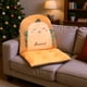 thumbnail image 5 of Cojín de asiento con expresión adorable, respaldo acolchado, cojín de poliéster, 5 of 6