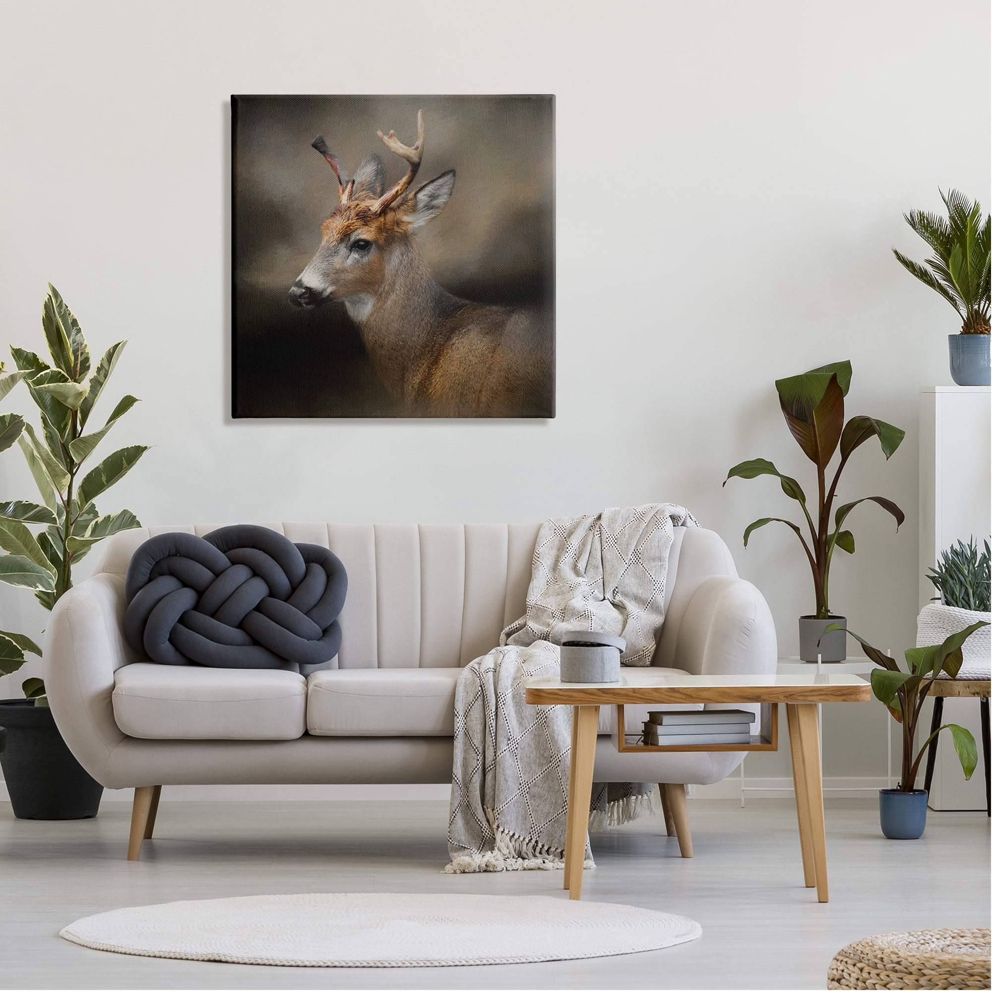Stupell Woodland Deer Nature Photography Animals & Insects Photography Gallery Wrapped Canvas Print Wall Art