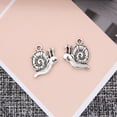 thumbnail image 3 of 20 Pieces Bulk Silver Animal silver tibetan Snail Pendant Finding Bead Finding Crafts, 3 of 7