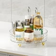 thumbnail image 4 of EASTIN 360 Rotating Cosmetic Organizer  Pattern Home Desktop Rack (White S), 4 of 6