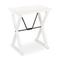 thumbnail image 1 of Kate and Laurel Travere Rustic Side Table, 22 x 14 x 26, White, Farmhouse End Table for Display and Storage, 1 of 2