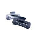thumbnail image 3 of Time and Tru Women's Hair Claw Clip 2-Pack, Black Grey, 3 of 7