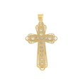 thumbnail image 2 of Dije Cristo Casa del Anillo Oro Sólido 10k 2.5 cm, 2 of 3