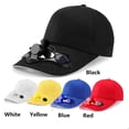 thumbnail image 2 of Men Women Travel Solar Hiking Sport Cap Sun Hat Fan Cooling Baseball Hat Novelty WHITE, 2 of 8