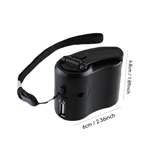 HWRETIE Usb Hand Crank Charger - Manual Generator Power for Mobile Phones,Digital Devices,Outdoor Camping