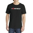 thumbnail image 3 of I Heart Myself Graphic Tee T-Shirt for Women Men, Short Sleeve Summer Tops, 3 of 5